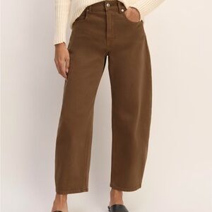 Everlane Women's Barrel Leg Jeans - Brown